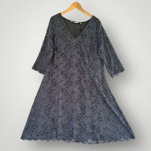 🎉5 for $45🎉 Junarose Lace Dress Women Size 1X Blue